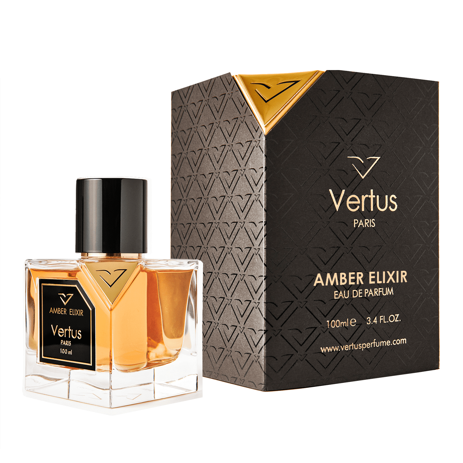 perfume Vertus amber elixir box