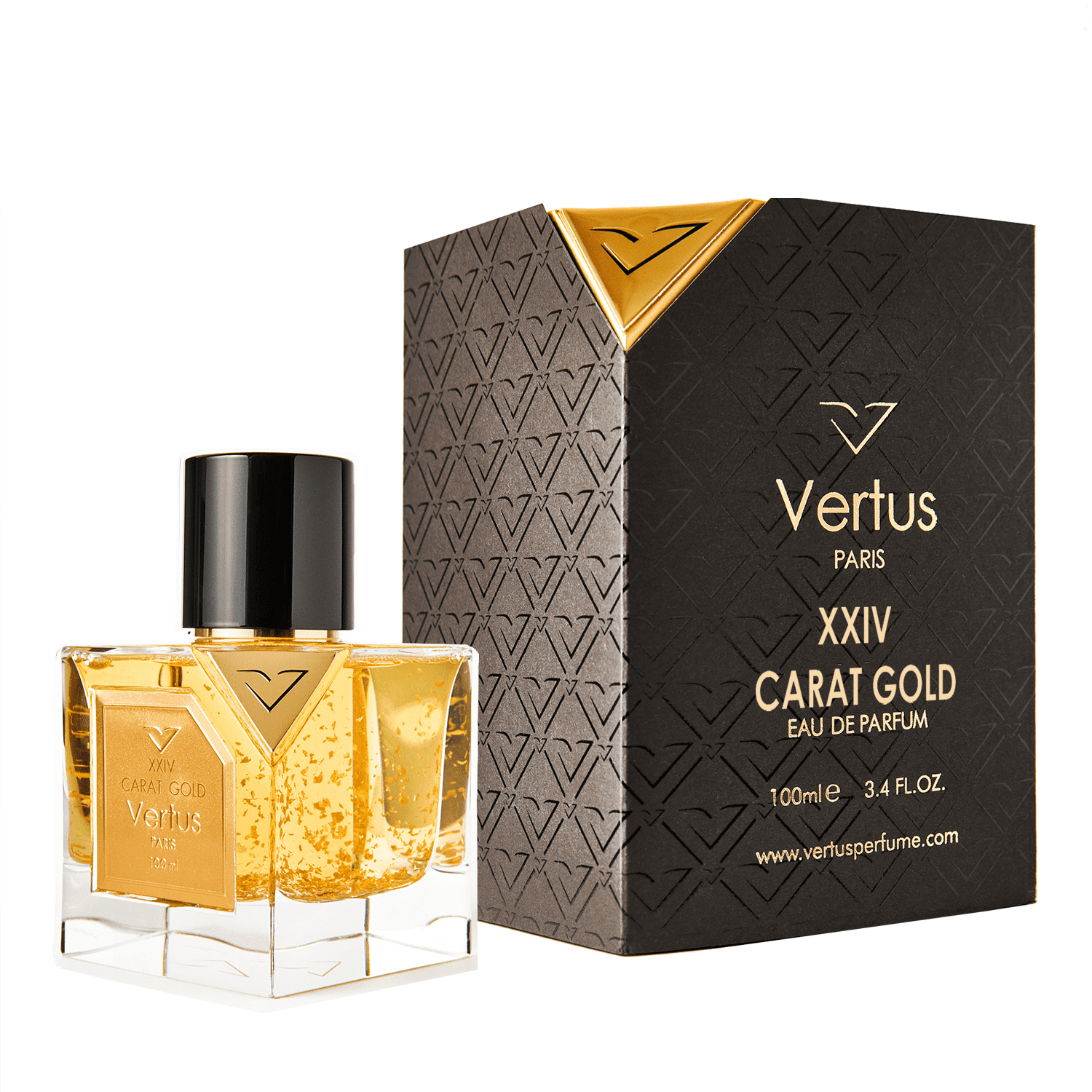 perfume vertus XXIV carat gold box