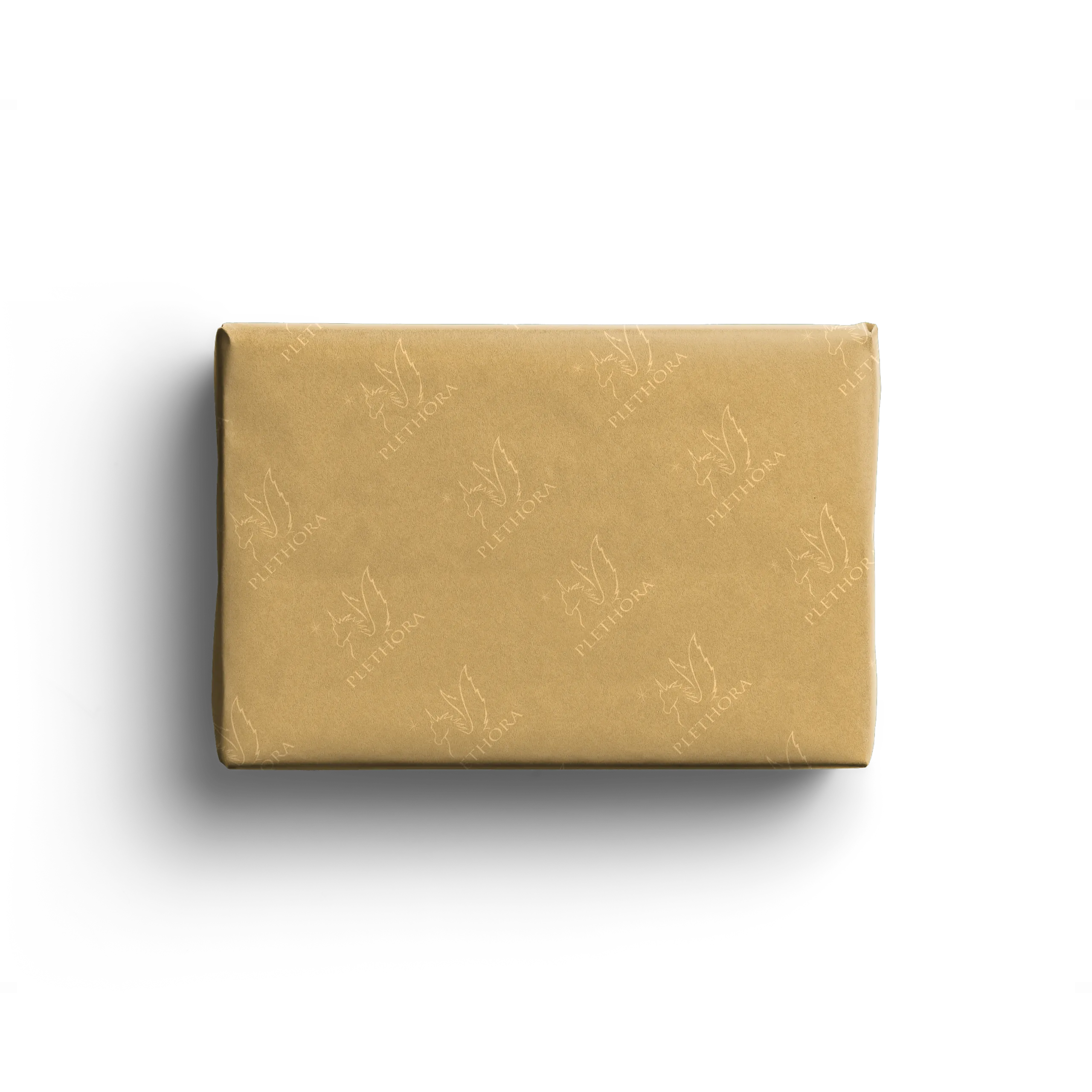 ورق ذهبي مع شعار ذهبي فاتح