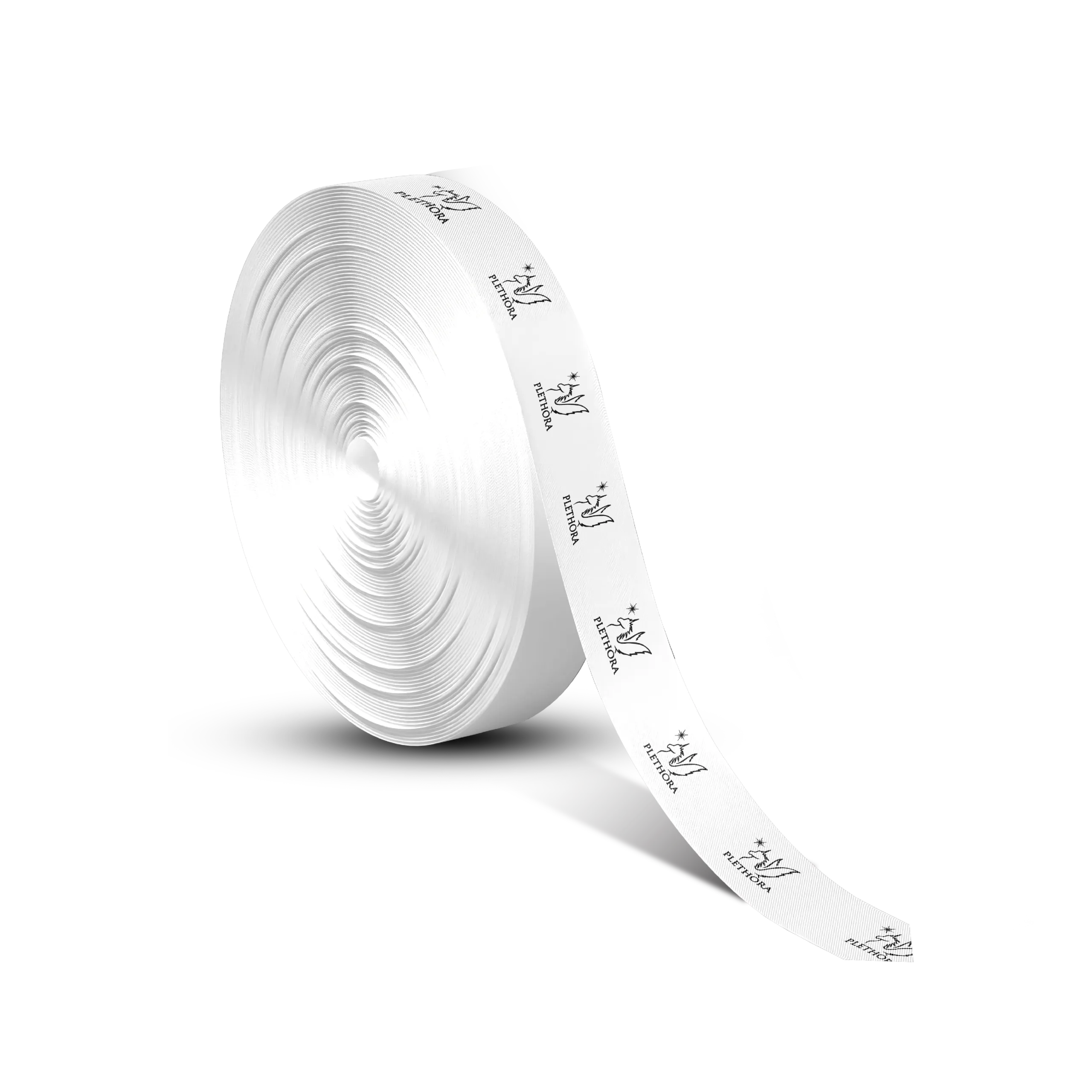 ورق أبيض مع شعار أسود